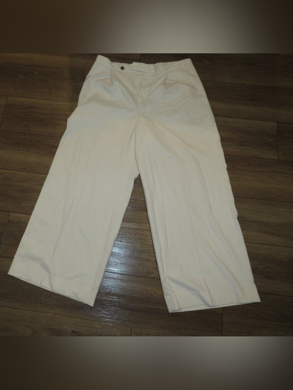 Banana Republic Cream Wide-Leg Pants